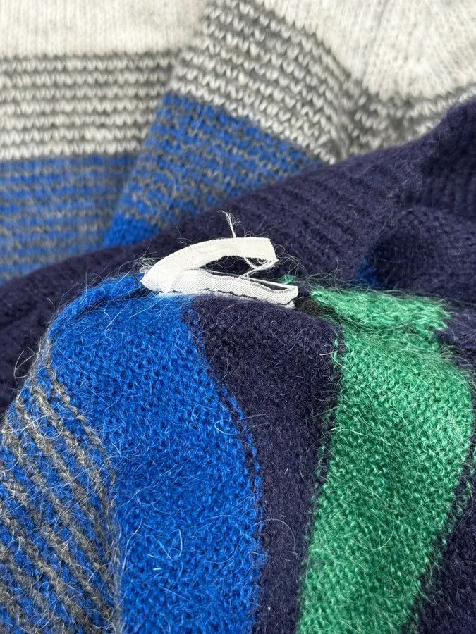 Daniele Alessandrini Daniele Alessandrini Multicolor Striped Navy Wool Sweater Size M / US 6-8 / IT 42-44 - 9 Thumbnail