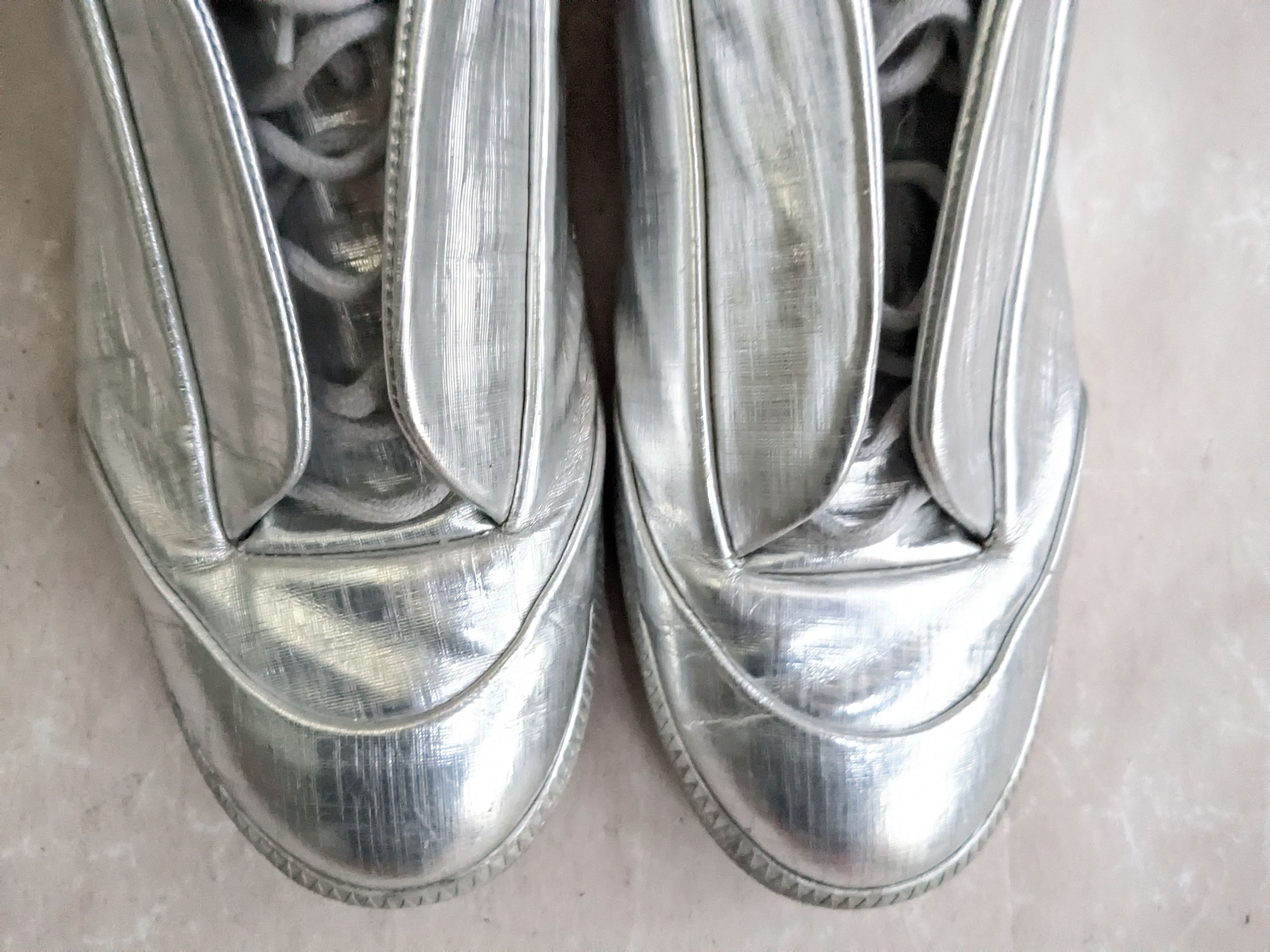 Maison Margiela Maison Margiela Future Silver 12 45 High Tops Leather Size US 12 / EU 45 - 3 Thumbnail