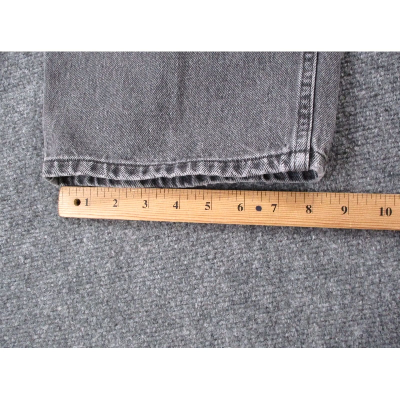 Levi's Levis Silvertab Jeans Mens 40x30 Gray Denim Straight Relaxed Fit Jeans Size US 40 / EU 56 - 5 Thumbnail