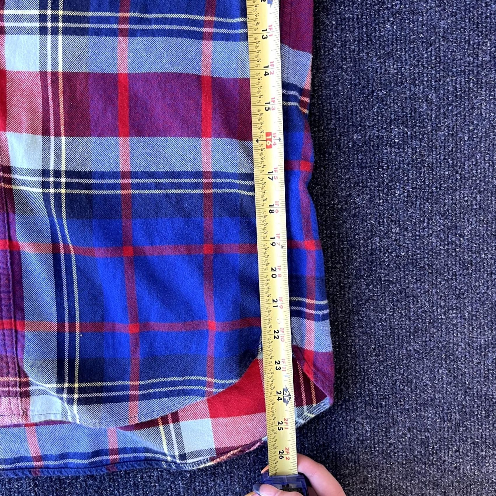 Uniqlo Uniqlo Shirt Mens Small Red Blue Plaid Flannel Cotton Button Front Long Sleeve Size US S / EU 44-46 / 1 - 5 Thumbnail