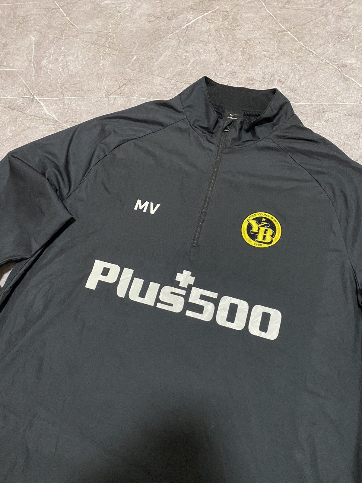 Nike × Vintage Nike Shield BSC Young Boys Soccer Football Jacket 1/3 Zip Size US L / EU 52-54 / 3 - 3 Thumbnail