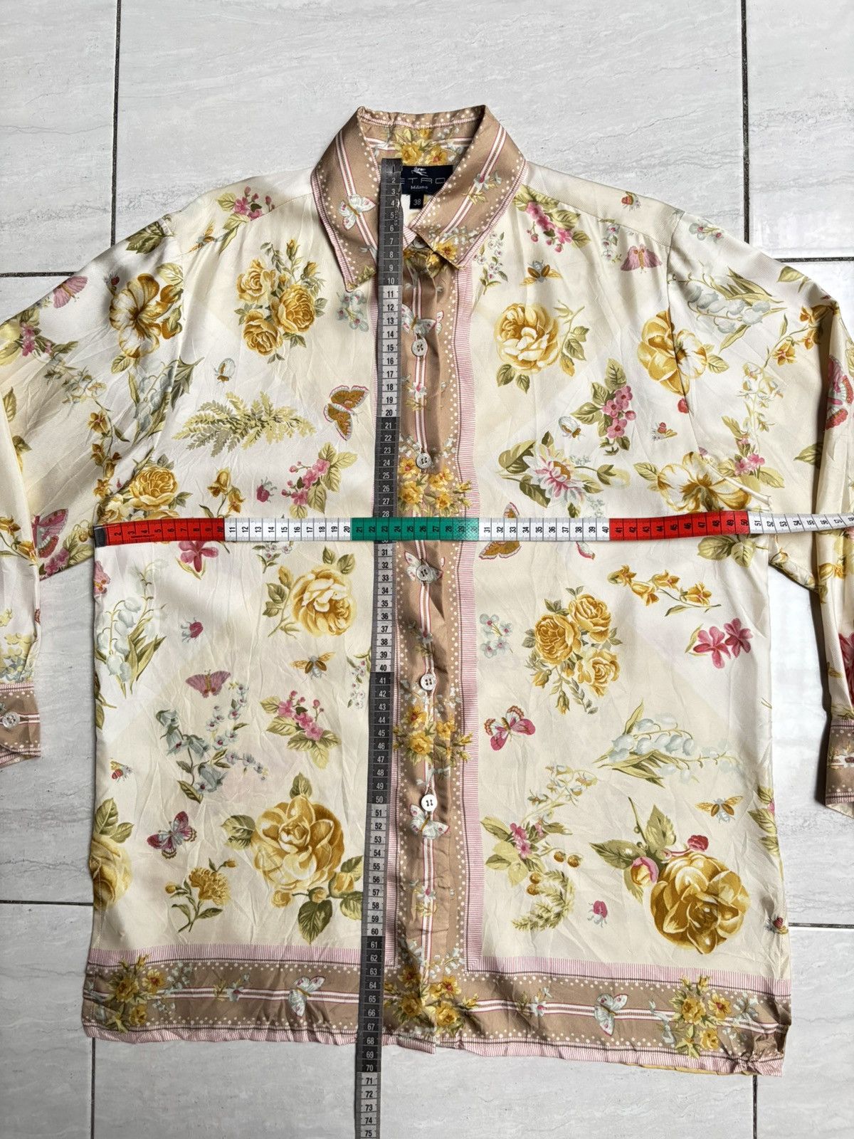 Etro ETRO MILANO Flower Motive Shirt Size US M / EU 48-50 / 2 - 7 Thumbnail