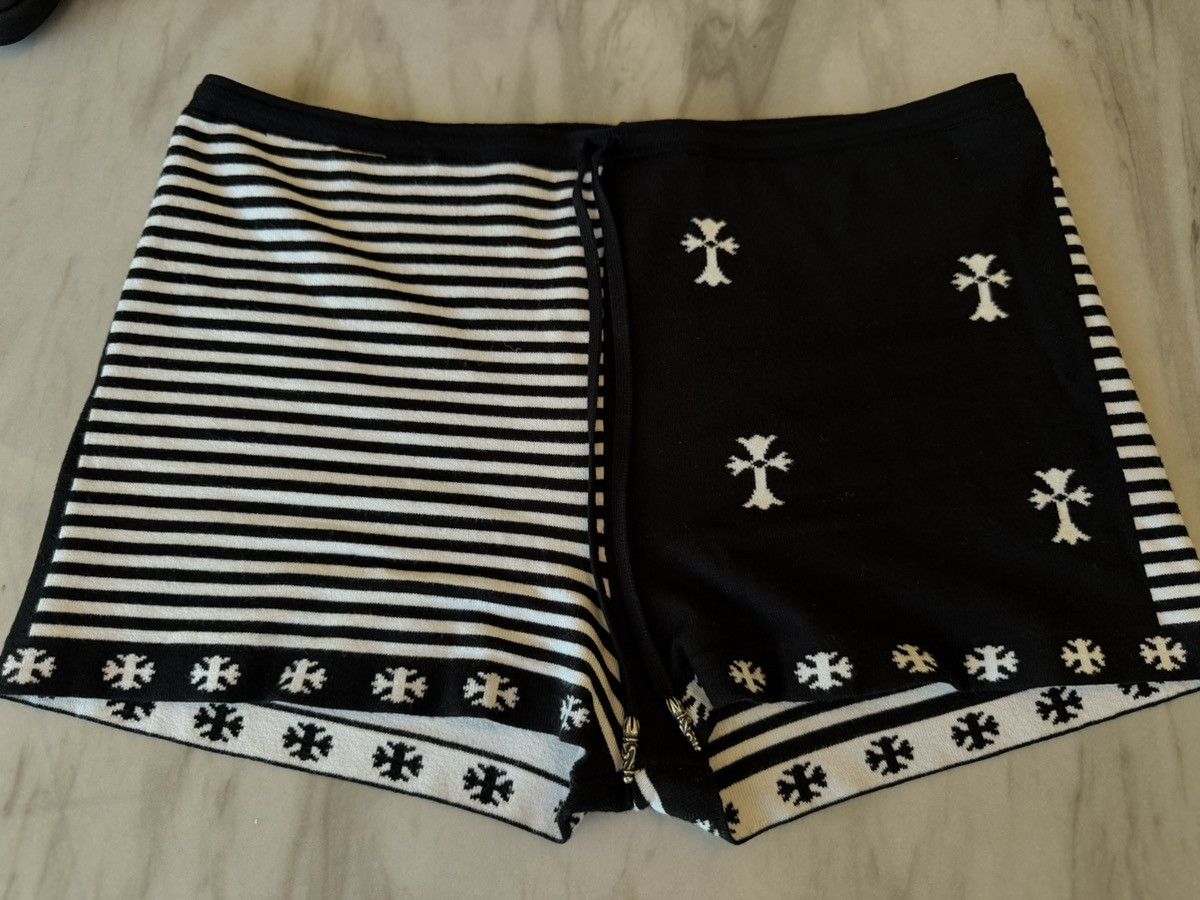Chrome Hearts Chrome Hearts Striped Cross Stitching Drawstring Shorts Size 27" / US 4 / IT 40 - 2 Thumbnail