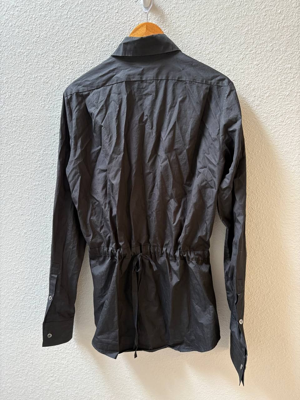 Ann Demeulemeester Ann Demeulemeester Cinch Back Shirt Black Size US XS / EU 42 / 0 - 2 Thumbnail