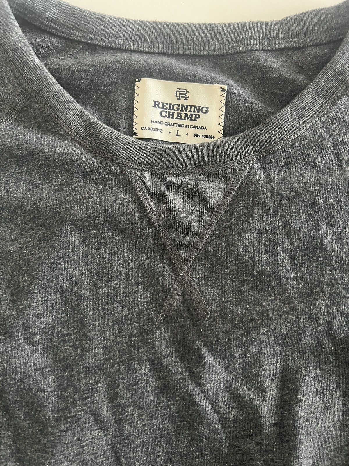 Reigning Champ × Vintage Vintage Reigning Champ long sleeve dark grey Size US L / EU 52-54 / 3 - 1 Thumbnail