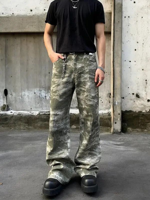 VIBE Camo Graphic Stacked Denim Jeans Size US 30 / EU 46 - 5 Thumbnail