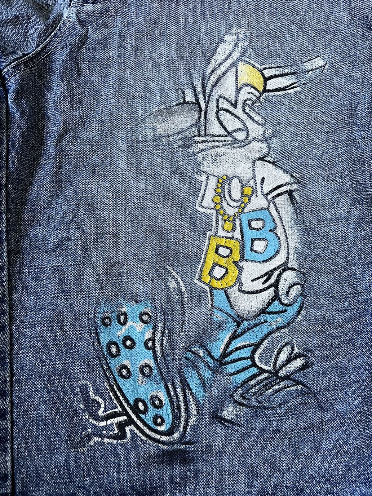 JNCO × Southpole Jorts Shorts Baggy Faded Blue Jeans Vintage Lot 29 Size US 34 / EU 50 - 4 Thumbnail