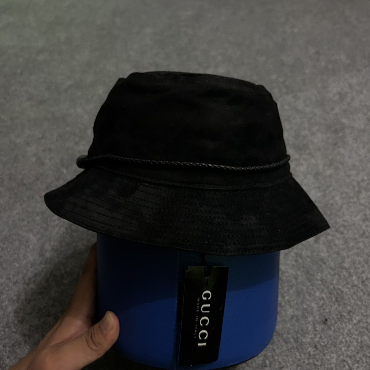 Gucci Bucket hat Gucci Leather suede Size ONE SIZE - 2 Thumbnail
