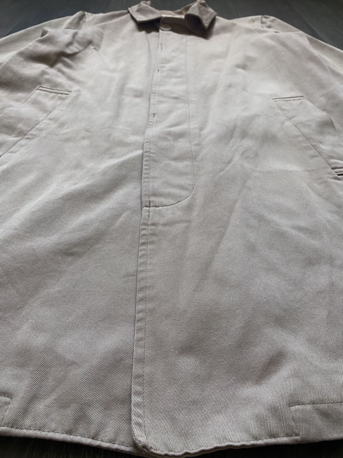 A.P.C. Women’s APC Rue de Fleurus Paris Beige Trench Coat Jacket Size M / US 6-8 / IT 42-44 - 15 Thumbnail
