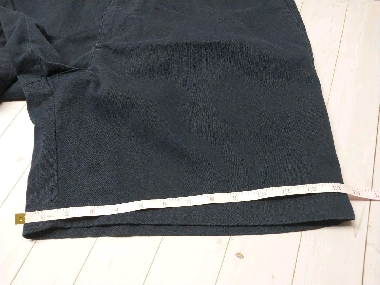 Puritan PURITAN Chino Shorts Mens 38 Navy Blue Flat Front Size US 38 / EU 54 - 7 Thumbnail