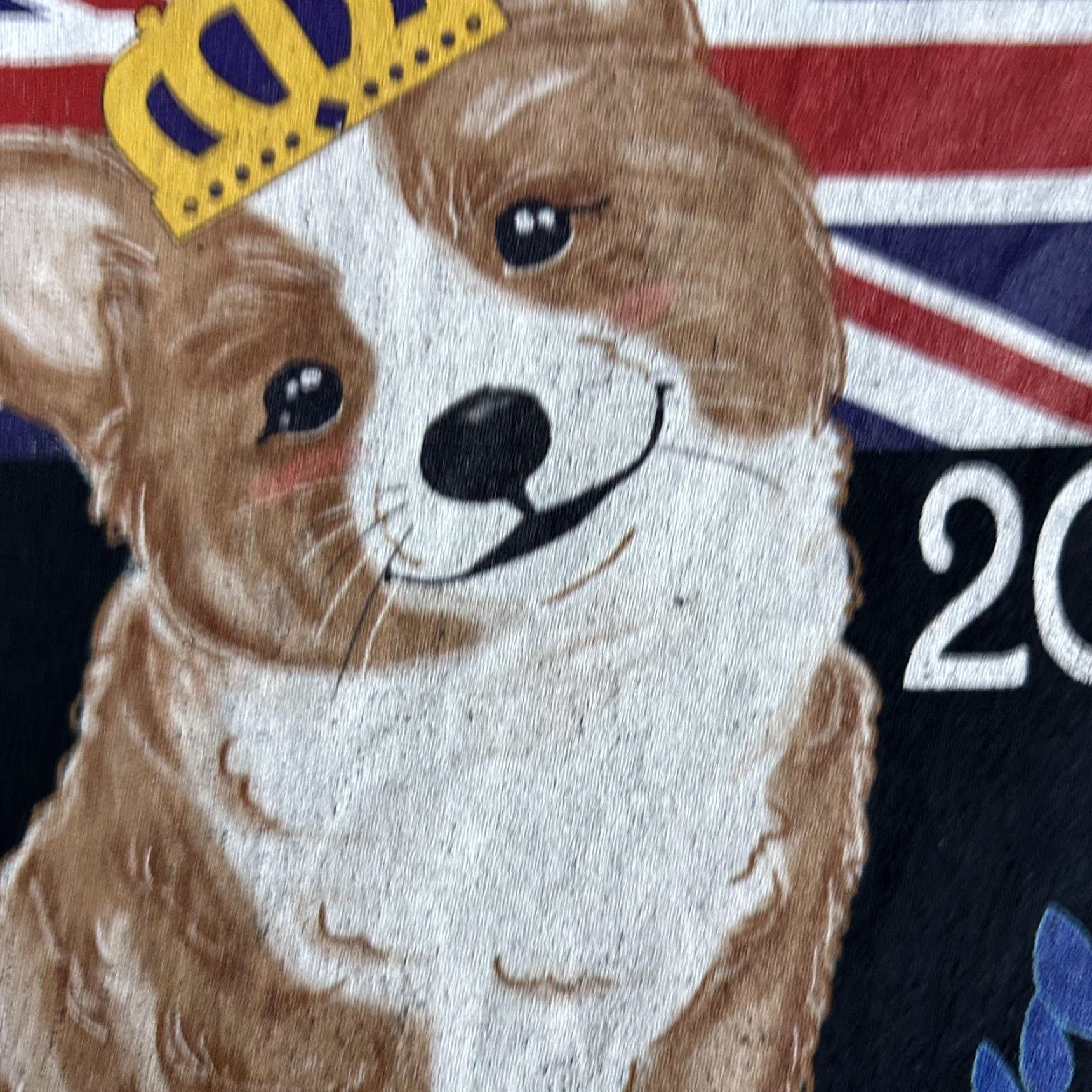 Port & Company Platinum Jubilee Shirt Mens 2XL Black Queen Corgi Dog British Flag 1952 2022 Tee Size US XXL / EU 58 / 5 - 5 Thumbnail