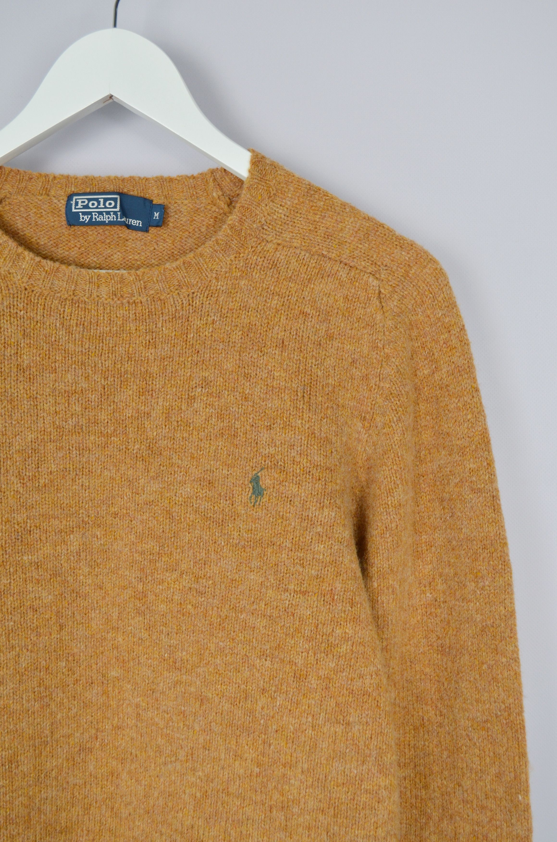 Polo Ralph Lauren × Vintage Vintage Polo Ralph Lauren Knit Camel Wool Sweater M 90s Size US M / EU 48-50 / 2 - 4 Thumbnail