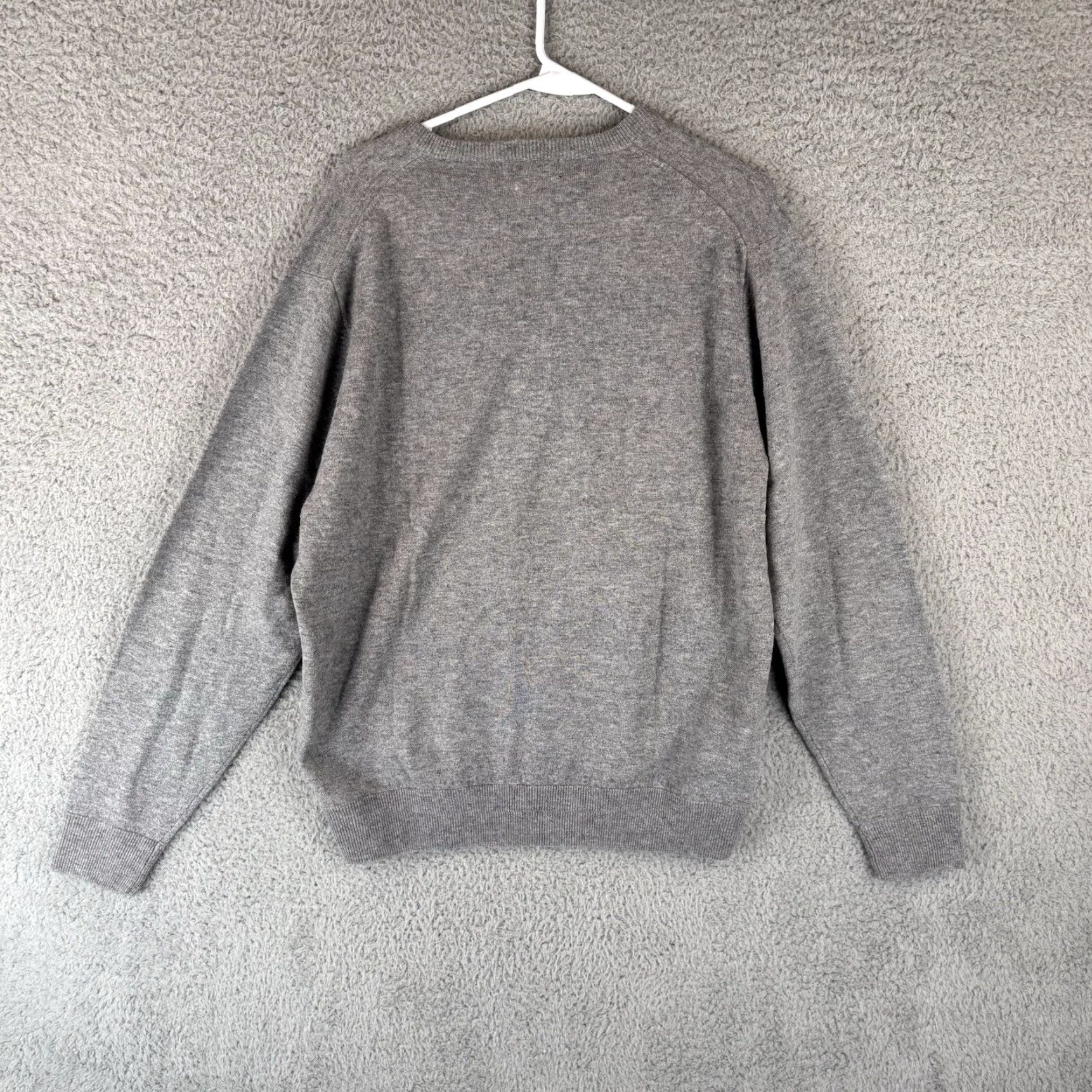 Peter Millar Peter Millar Sweater Mens L Gray V-Neck Cashmere Wool Pullover Golf Size US L / EU 52-54 / 3 - 3 Thumbnail