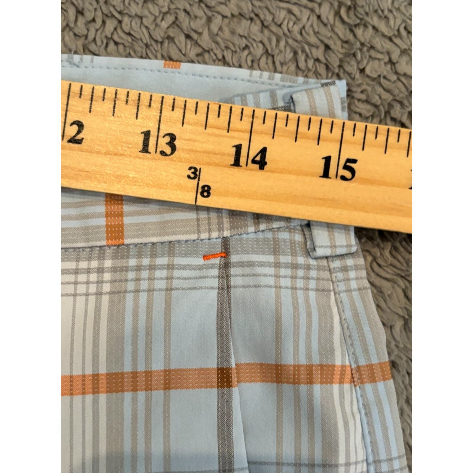 Nike Nike Golf Shorts Mens 30 Tour Performance Blue Plaid Stretch Polyester Chino Pocket 5-Drawer Logo Belt Loops Embroidered Quick Dry Regular Size US 30 / EU 46 - 3 Thumbnail