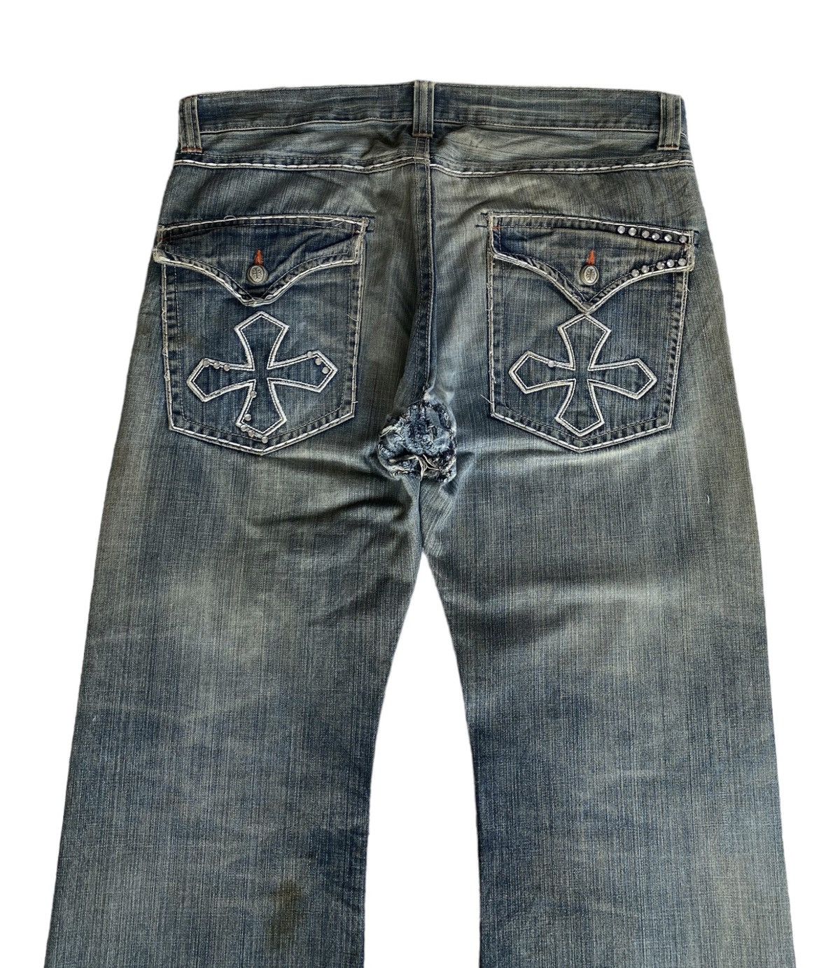 Other FLARE BAGGY RUSTY DISTRESS DENIM INDEPENDENT TRUCK CO JEANS Size US 40 / EU 56 - 6 Thumbnail