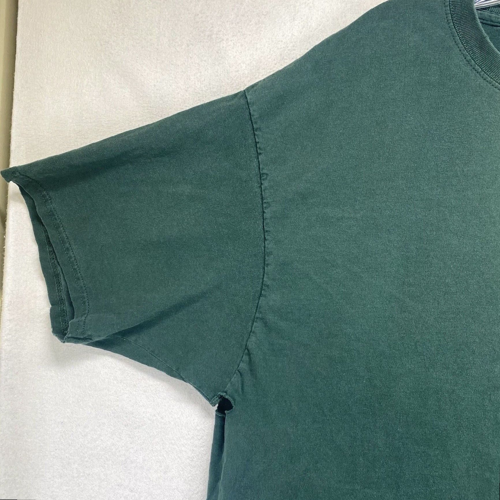 Hanes VINTAGE Hanes Beefy T Shirt Men XL Green 90s Grunge Y2K Short Sleeve Crew Neck Cotton Size US XL / EU 56 / 4 - 5 Thumbnail