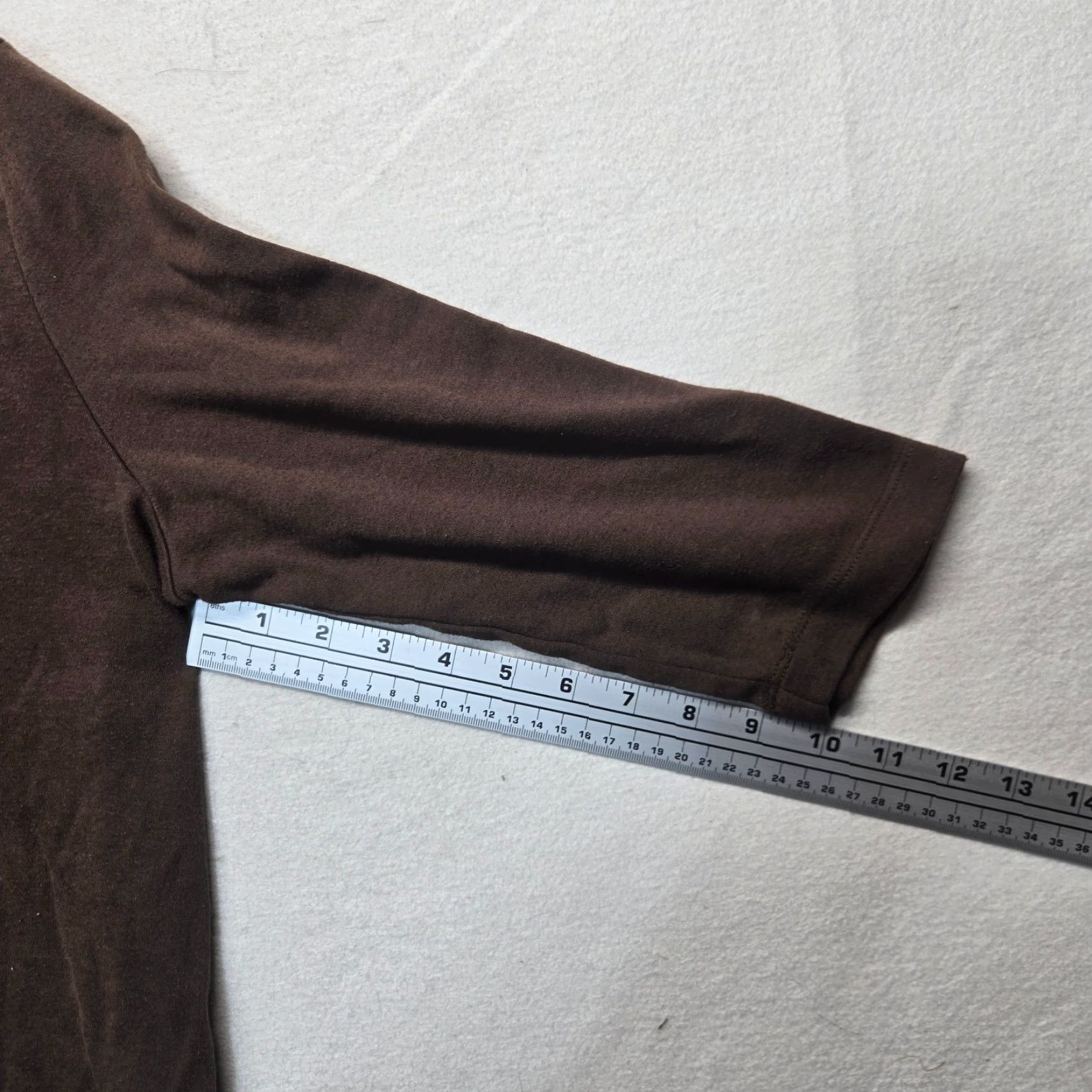 Vintage Alfred Dunner Women's Pullover 3/4 Sleeve Floral Knit Shirt Petite Medium Brown Casual Size M / US 6-8 / IT 42-44 - 5 Thumbnail