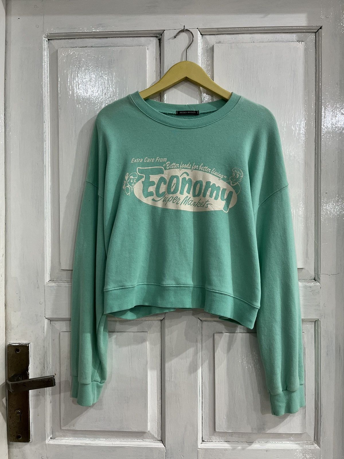 Japanese Brand Japanese Y2K Style Cropped Sweater Size ONE SIZE - 1 Thumbnail