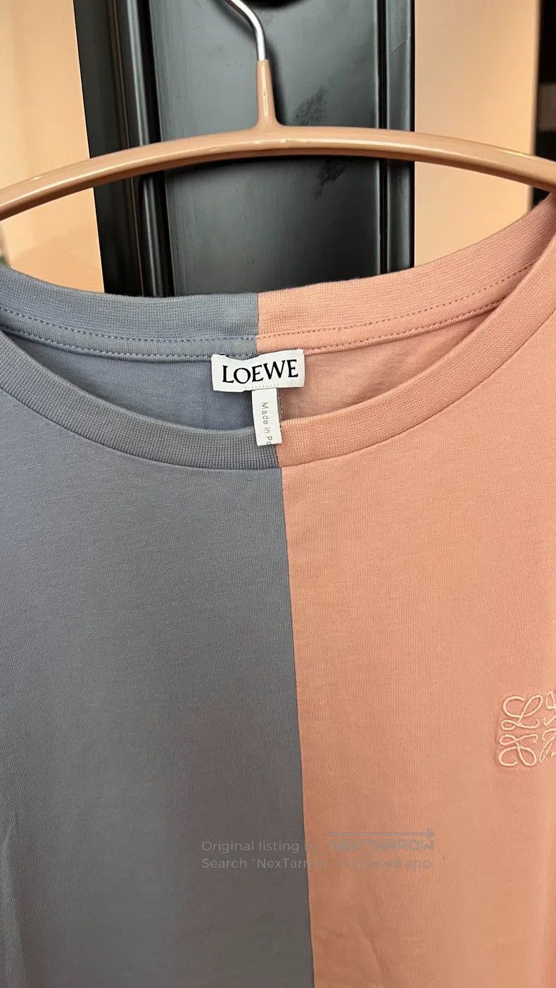 Loewe Loewe Two-color Patchwork Short Sleeve T-Shirt Size S / US 4 / IT 40 - 3 Thumbnail