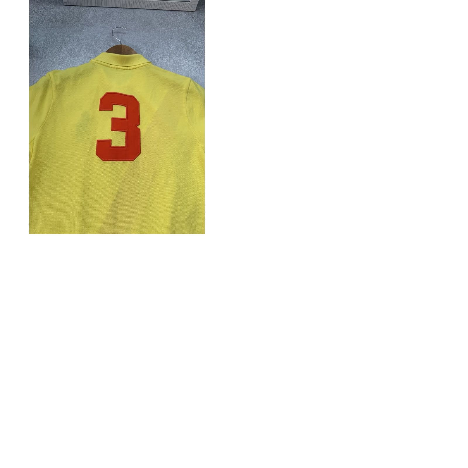 Ralph Lauren Ralph Lauren Polo Shirt Women's L Yellow 90s Y2K Big Pony Beaded Short Sleeve Collared Vintage Polo Ralph Lauren Big Pony Shirt Size L / US 10 / IT 46 - 9 Thumbnail