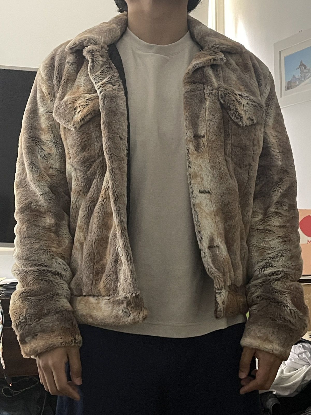 Palace Palace Furry Trucker Jacket Size S Size US S / EU 44-46 / 1 - 8 Thumbnail