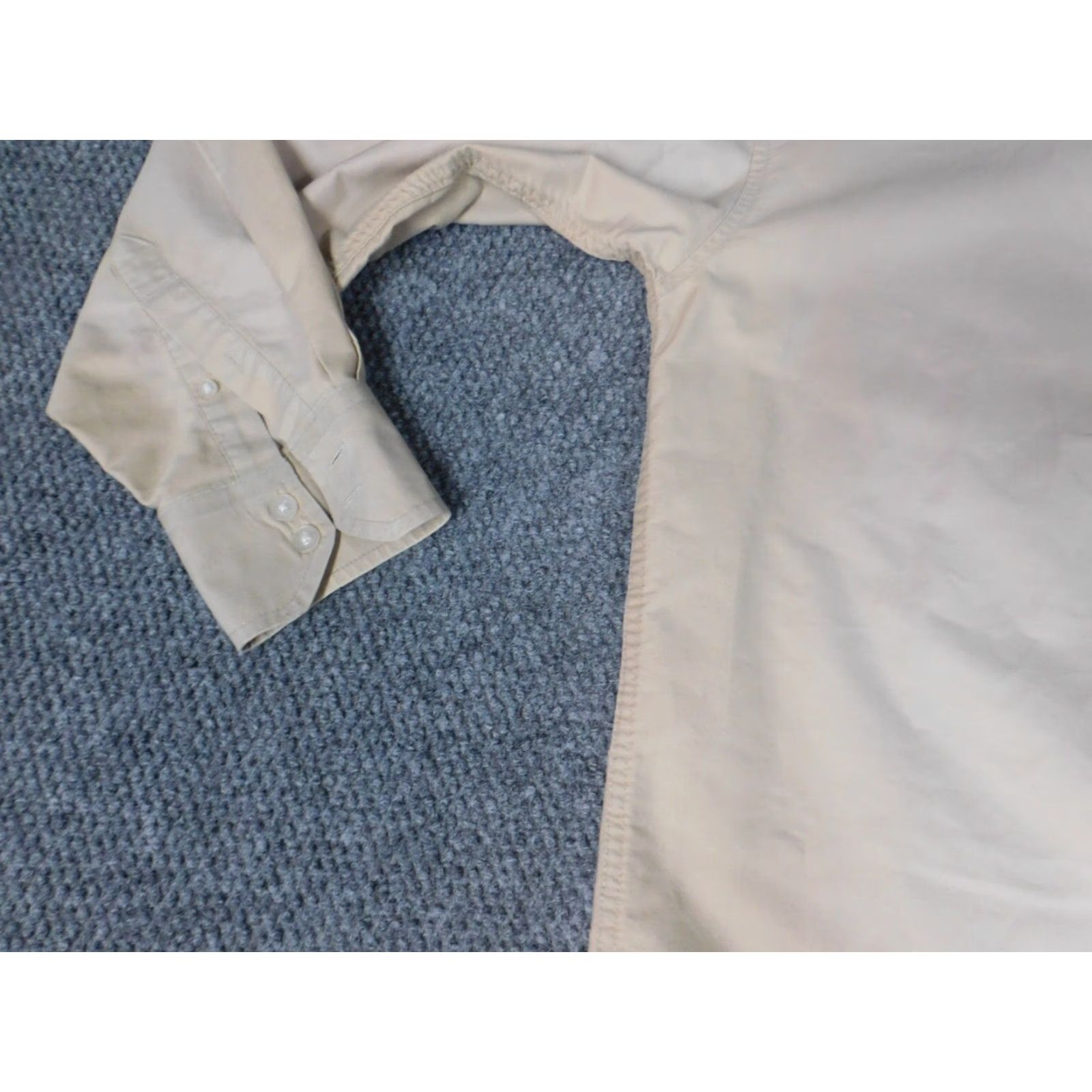Vintage Mecca Mens Shirt Large Beige Button-Down Collared 2000s Slimming 90s Size US L / EU 52-54 / 3 - 7 Thumbnail
