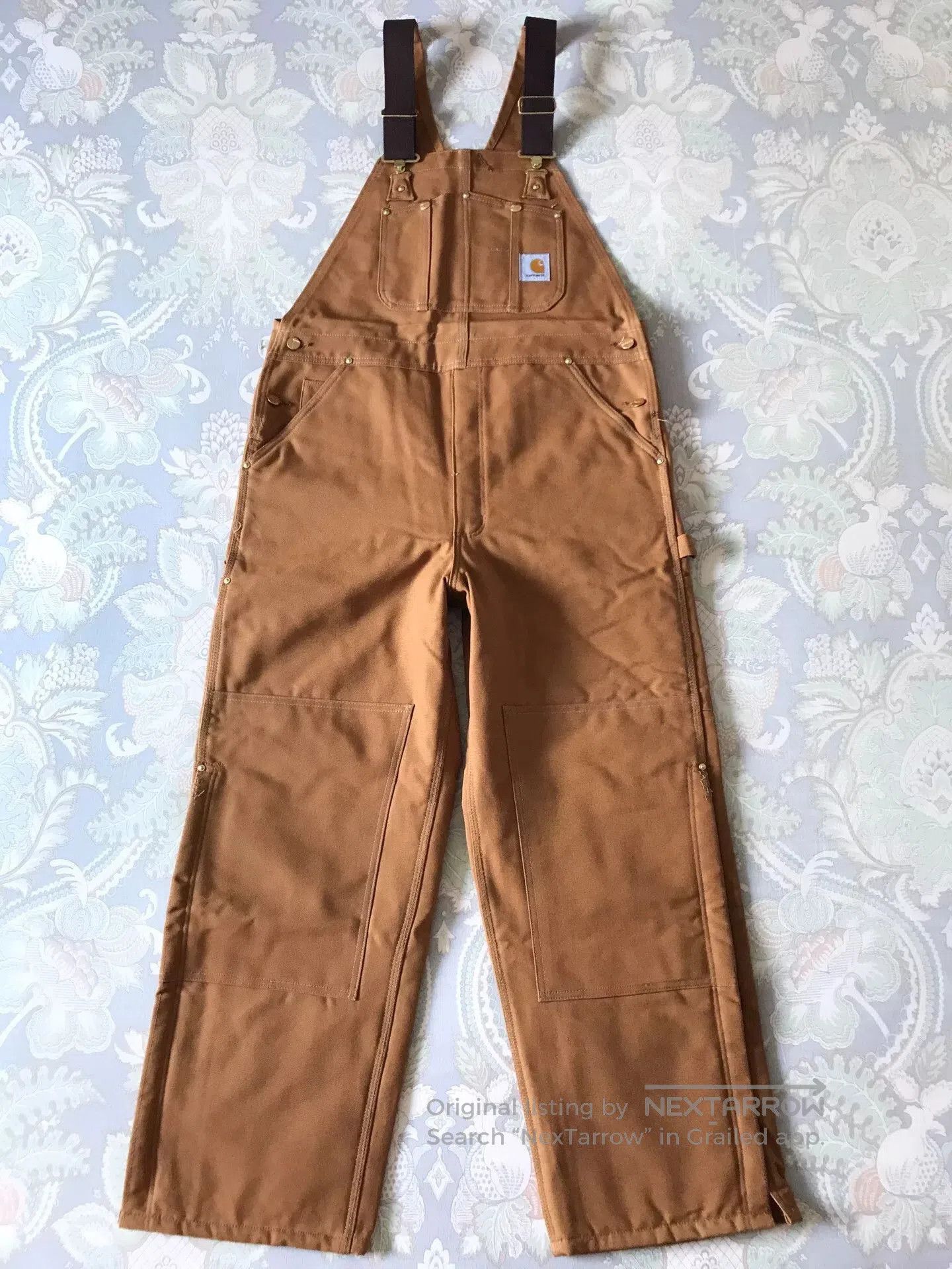 Carhartt Carhartt R02 BRN W38L30 Bib Overalls. Size US 38 / EU 54 - 3 Thumbnail