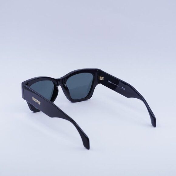 Versace Versace VE4492U GB1/87 Sunglasses Black Square Frame Size ONE SIZE - 4 Thumbnail