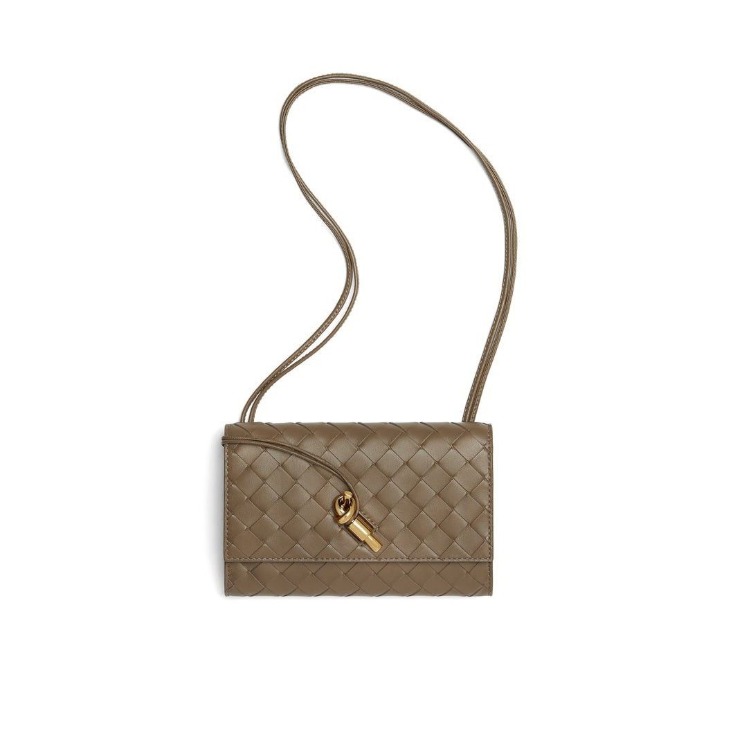 Bottega Veneta BOTTEGA VENETA Andiamo $2200 Pinecone Pouch On Strap New & A Size ONE SIZE - 1 Thumbnail