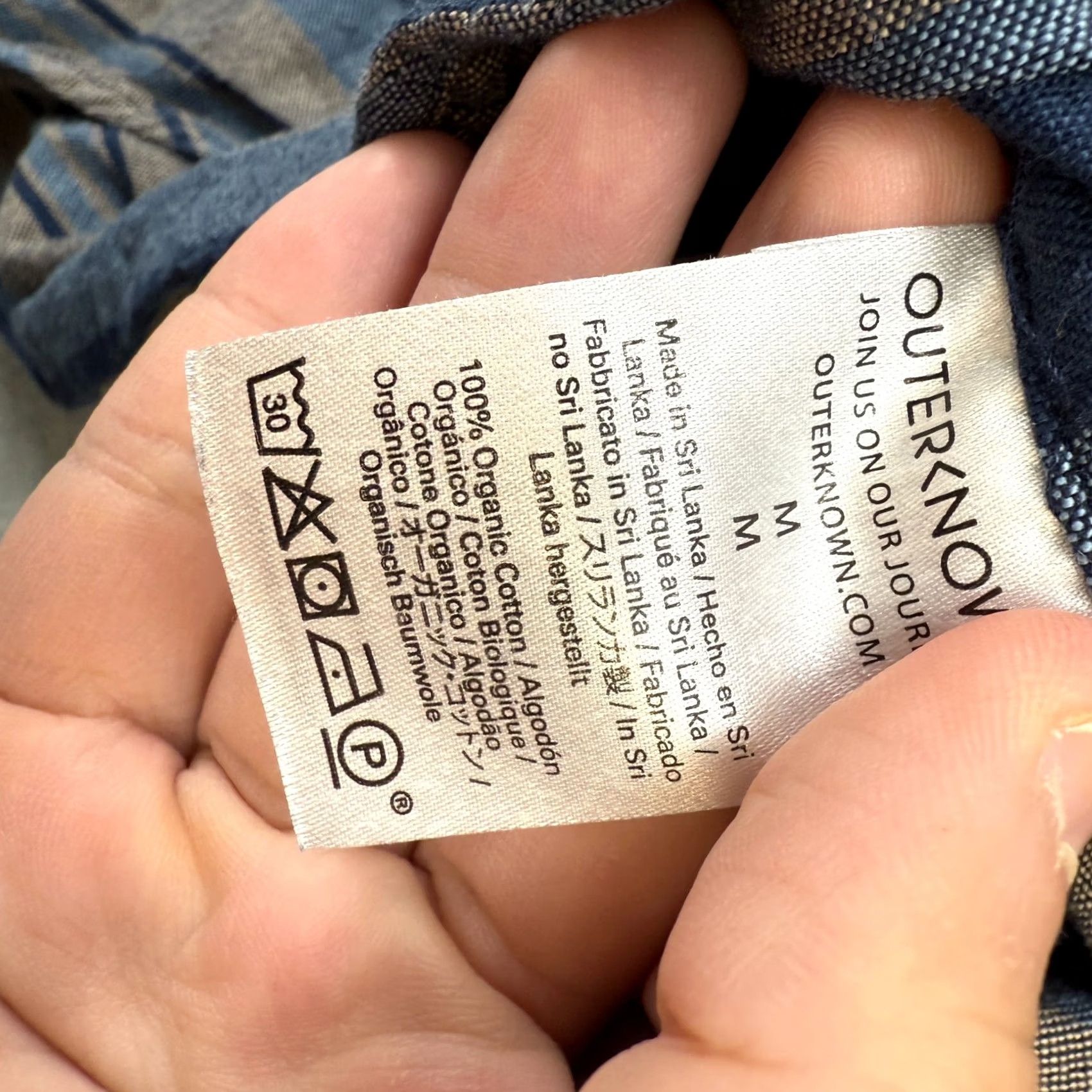 Outerknown Outerknown Shirt Men's Blue Striped Button-Down XS? (Note: Original size is M) Size US M / EU 48-50 / 2 - 5 Thumbnail