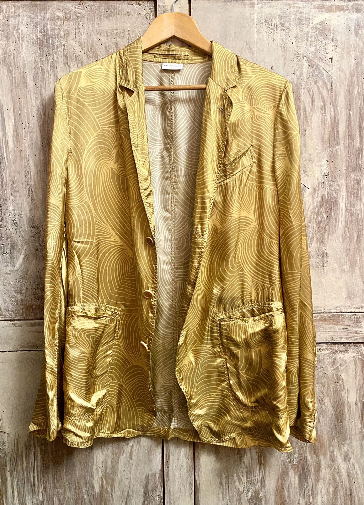 Dries Van Noten dries van noten ss 2018 runway satin print jacket 48 Size US M / EU 48-50 / 2 - 11 Thumbnail