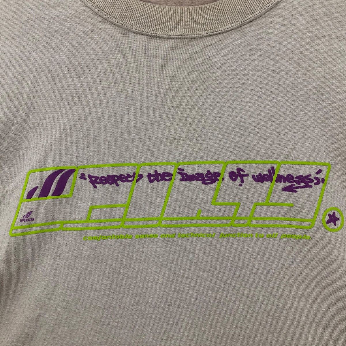 Mizuno Vintage 90s Mizuno Superstar T-Shirt Graffiti Design Size L Size US L / EU 52-54 / 3 - 3 Thumbnail