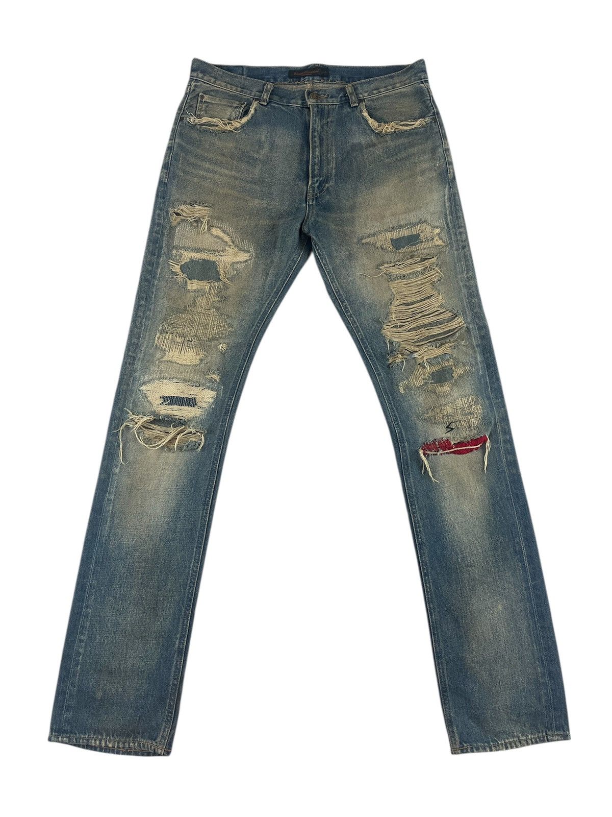 Jun Takahashi × Undercover Undercover 68 Yellow Yarn Denim Size 4