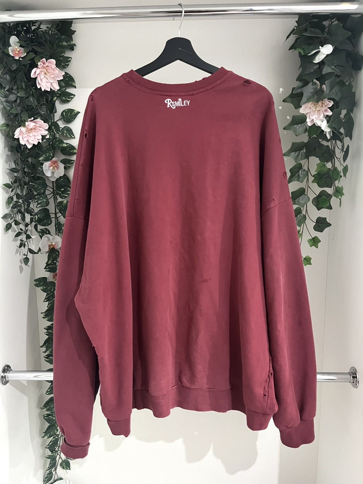 Raf Simons Raf Simons Smiley Oversized Distressed Sweatshirt Size US M / EU 48-50 / 2 - 4 Thumbnail