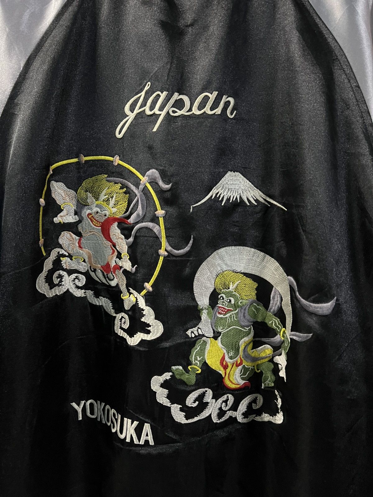 Japanese Brand VINTAGE 90S SUKAJAN SOUVENIL YOKOSUKA EMBROIDERY JACKET Size US L / EU 52-54 / 3 - 10 Thumbnail