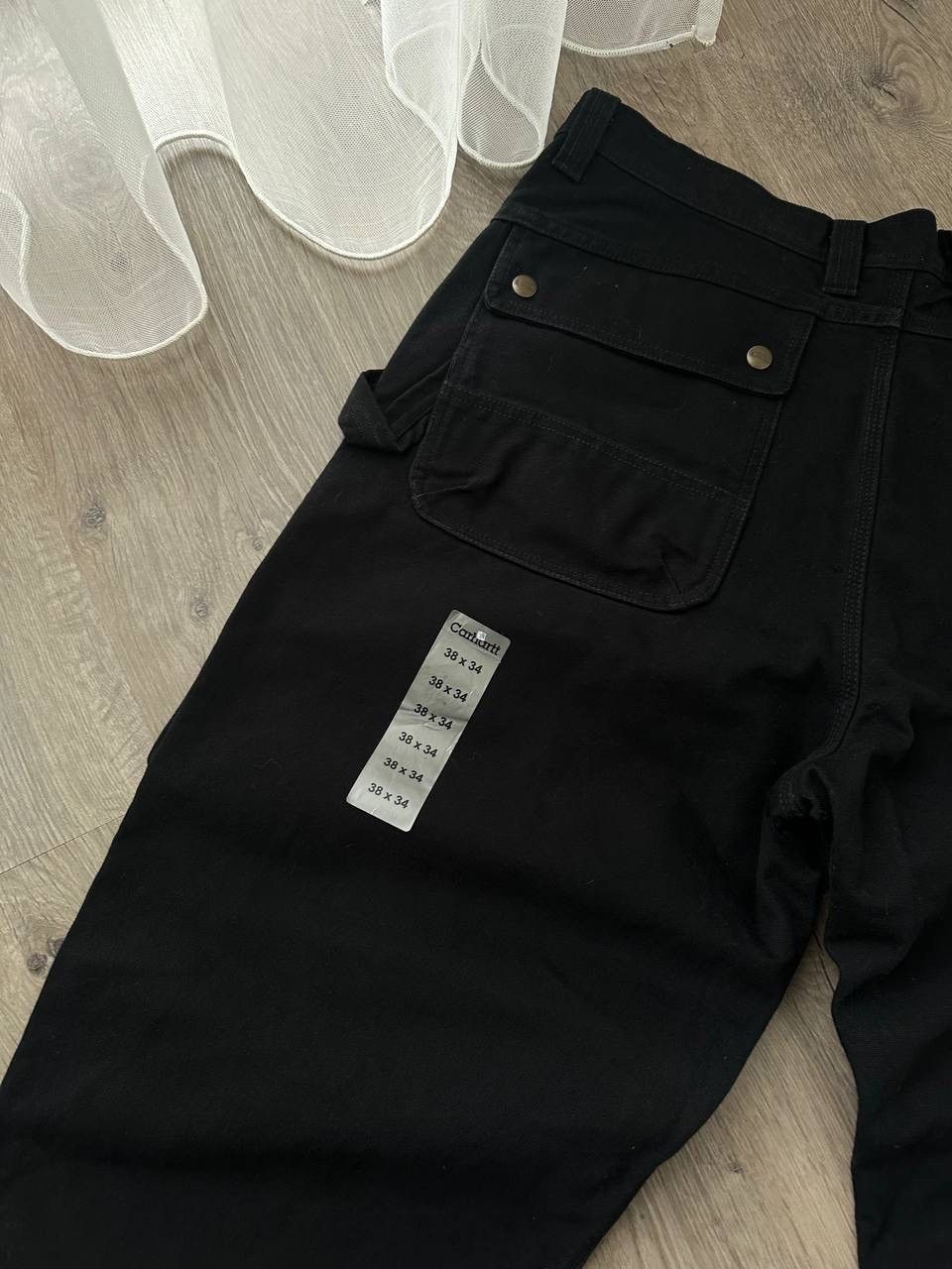 Carhartt × Carhartt Wip × Vintage Vintage Carhartt Double Front Work Black Pocket Pants Size US 34 / EU 50 - 4 Thumbnail