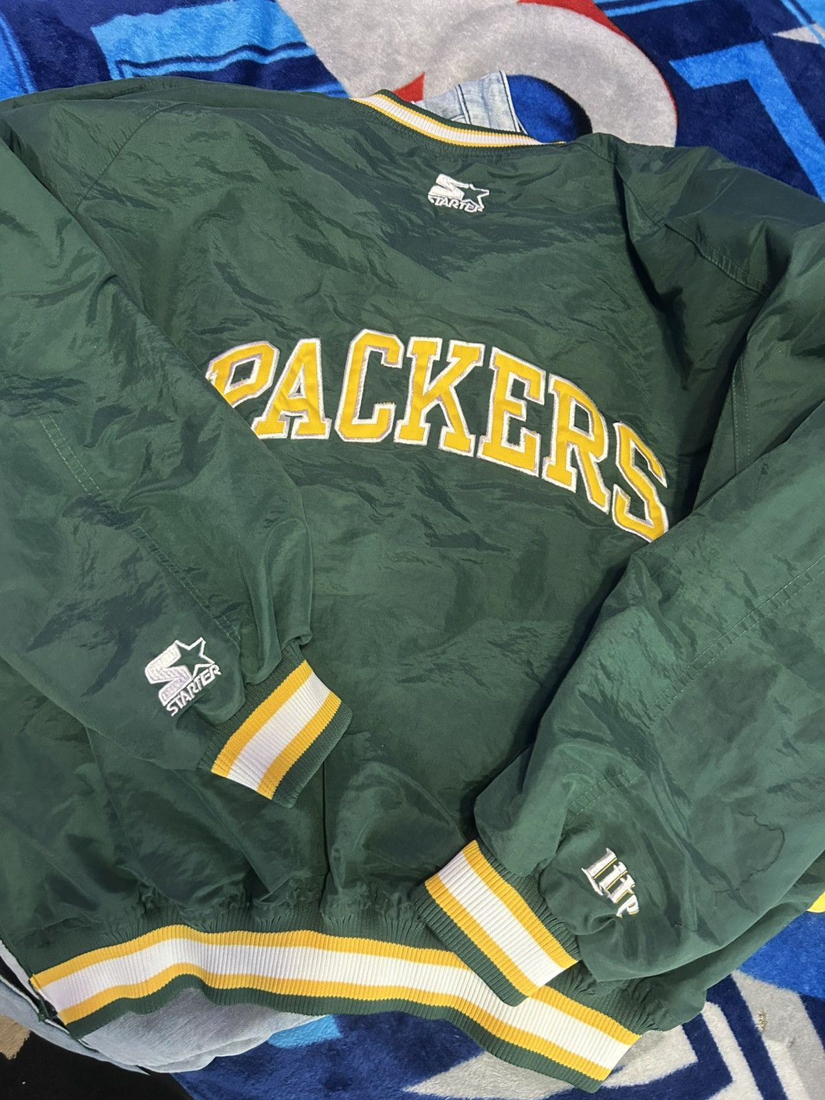 NFL × Starter × Vintage Green Bay Starter Windbreaker Size US XXL / EU 58 / 5 - 2 Thumbnail