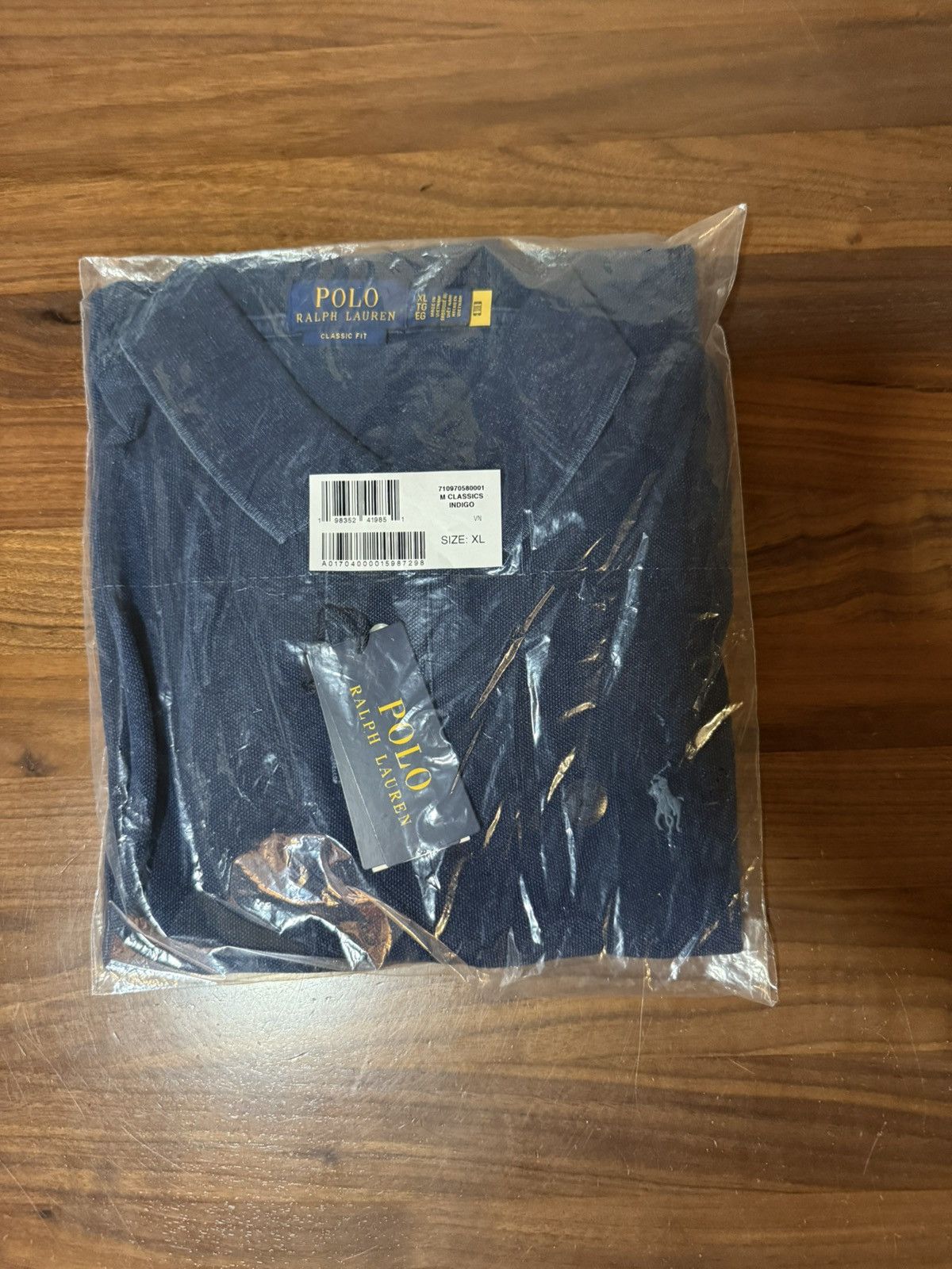 Polo Ralph Lauren Polo Ralph Lauren Classic Fit Dark Indigo Mesh Pony Logo XL Size US XL / EU 56 / 4 - 6 Thumbnail