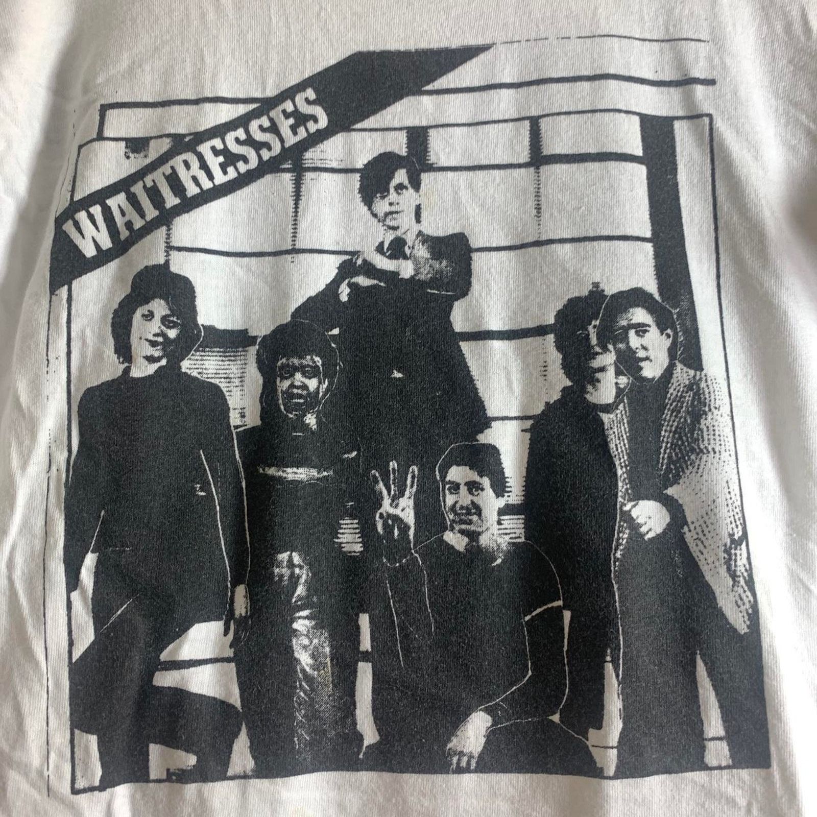 Vintage vintage 80s THE WAITRESSES single stitch ringer tee shirt XL Size US XL / EU 56 / 4 - 1 Thumbnail