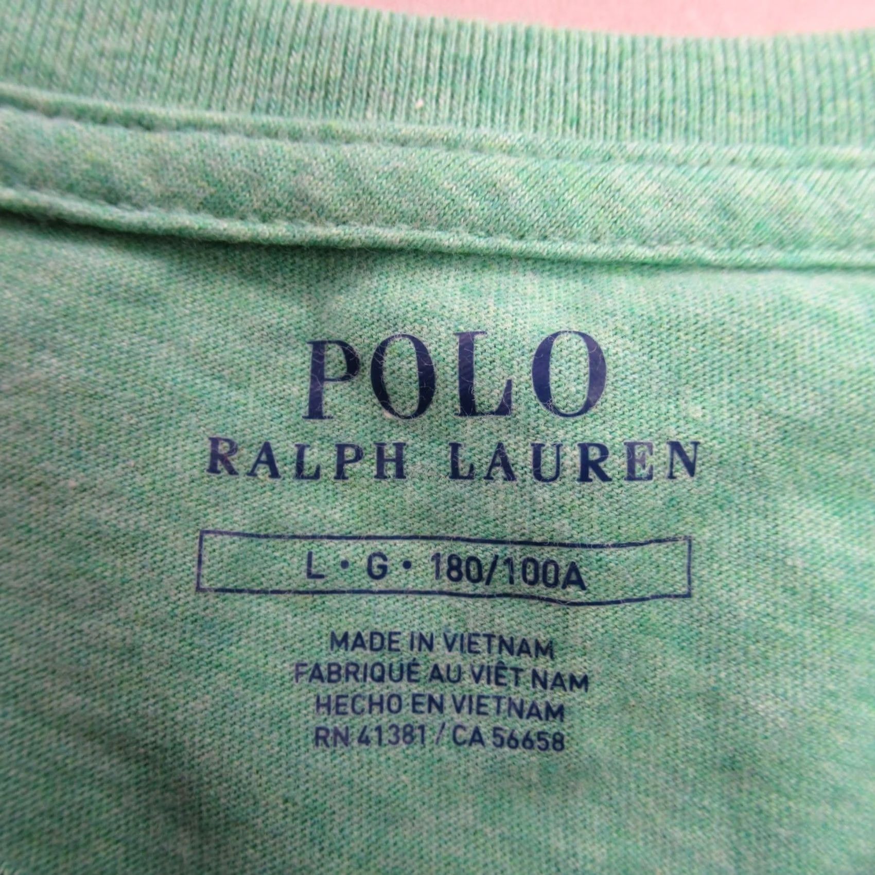 Polo Ralph Lauren Polo Ralph Lauren Shirt Mens Large Short Sleeve Green Crew Neck Lightweight Shirt Size US L / EU 52-54 / 3 - 4 Thumbnail