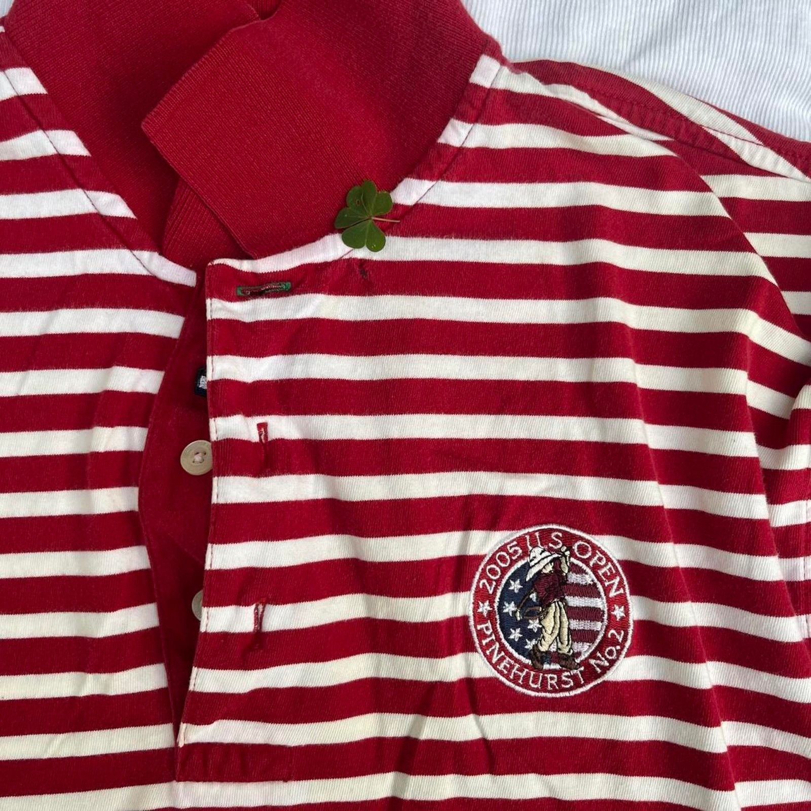 Tommy Hilfiger Y2K U.S Open Polo PineHurts Tommy Hilfiger Golfing Striped T Size US M / EU 48-50 / 2 - 3 Thumbnail