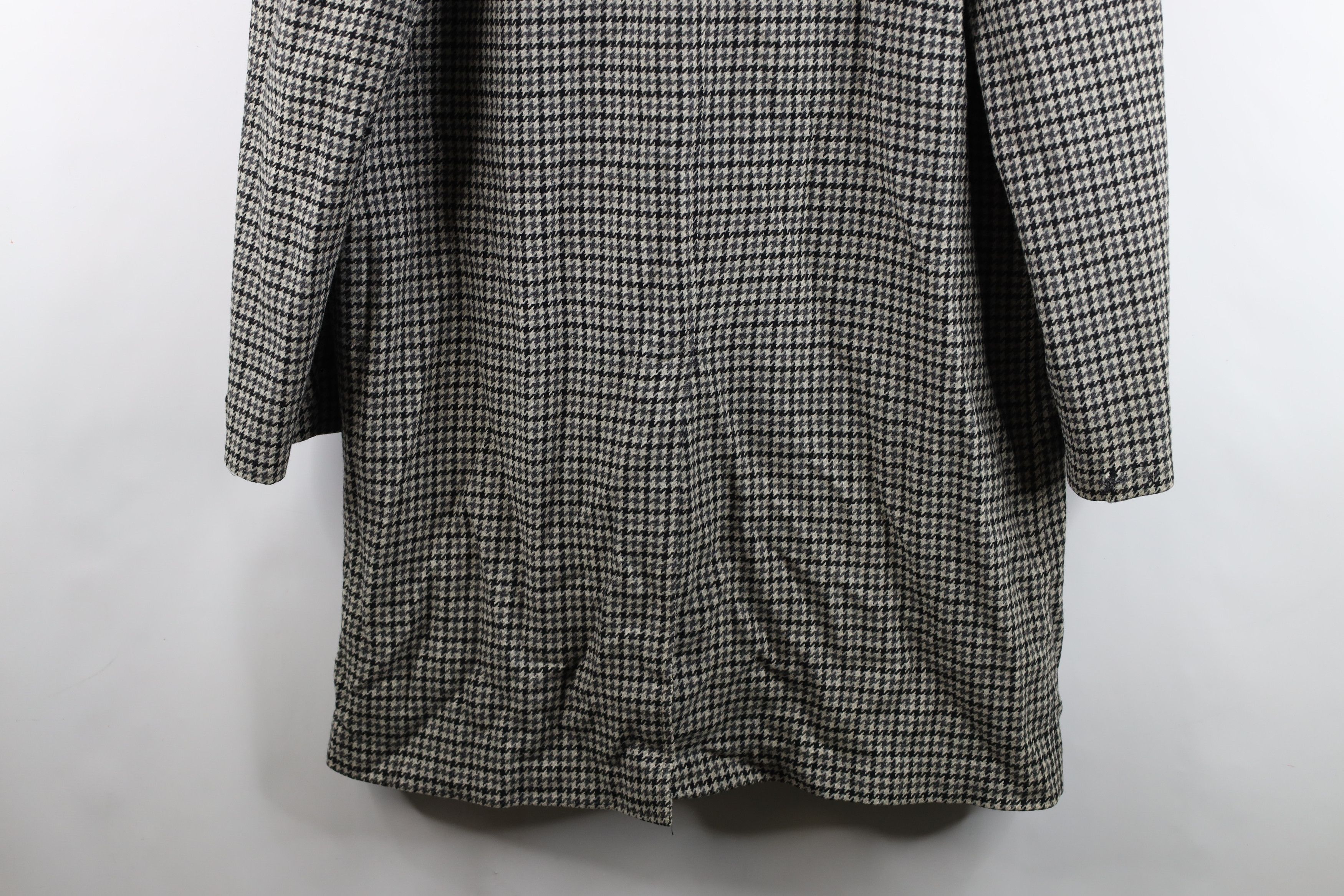 Vintage Vintage 50s Rockabilly Wool Houndstooth Overcoat Jacket USA Size US XL / EU 56 / 4 - 14 Thumbnail