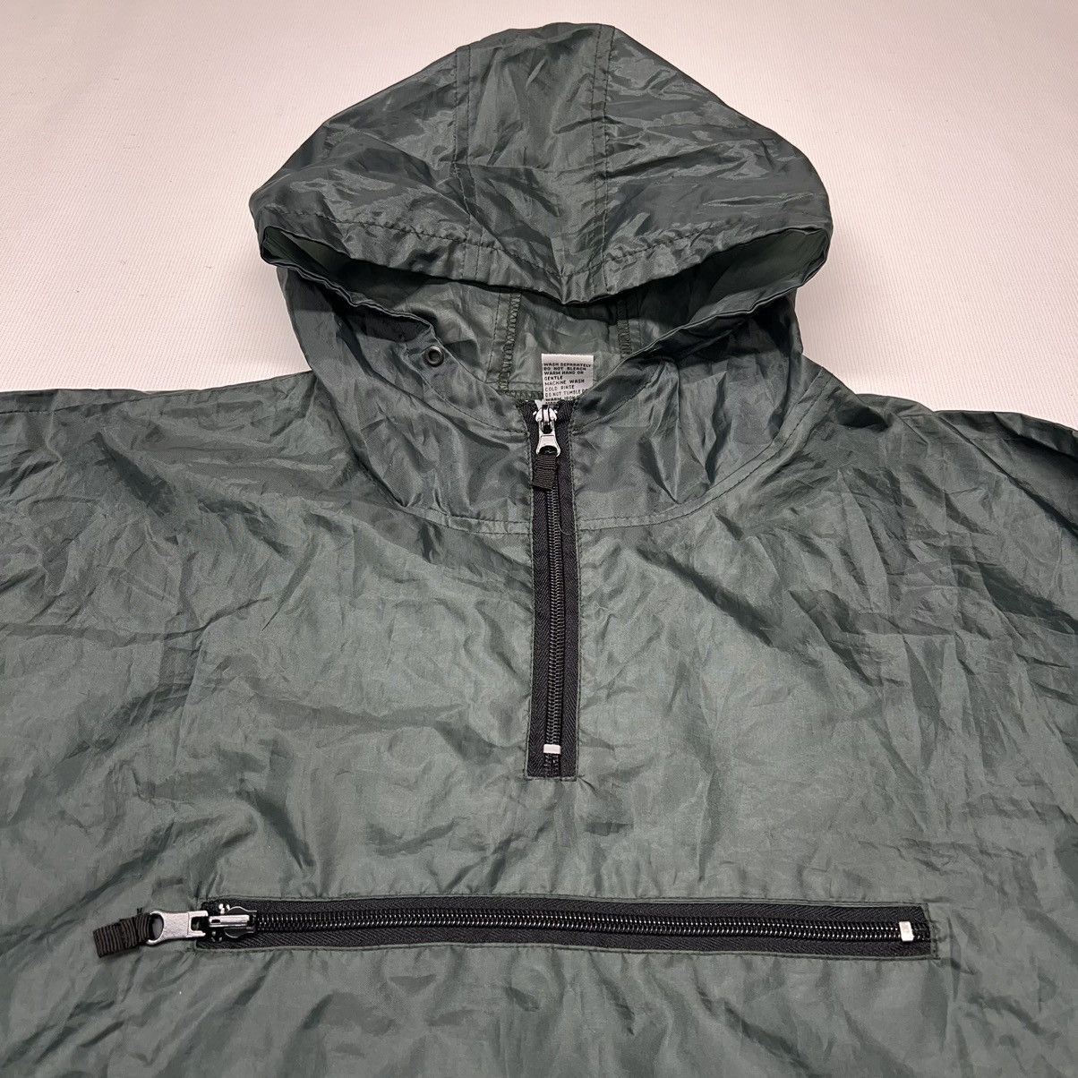 Vintage New Zealand Windbreaker Green 1/4 Zip Hooded Kiwi Stuff Y2K Size US M / EU 48-50 / 2 - 3 Thumbnail