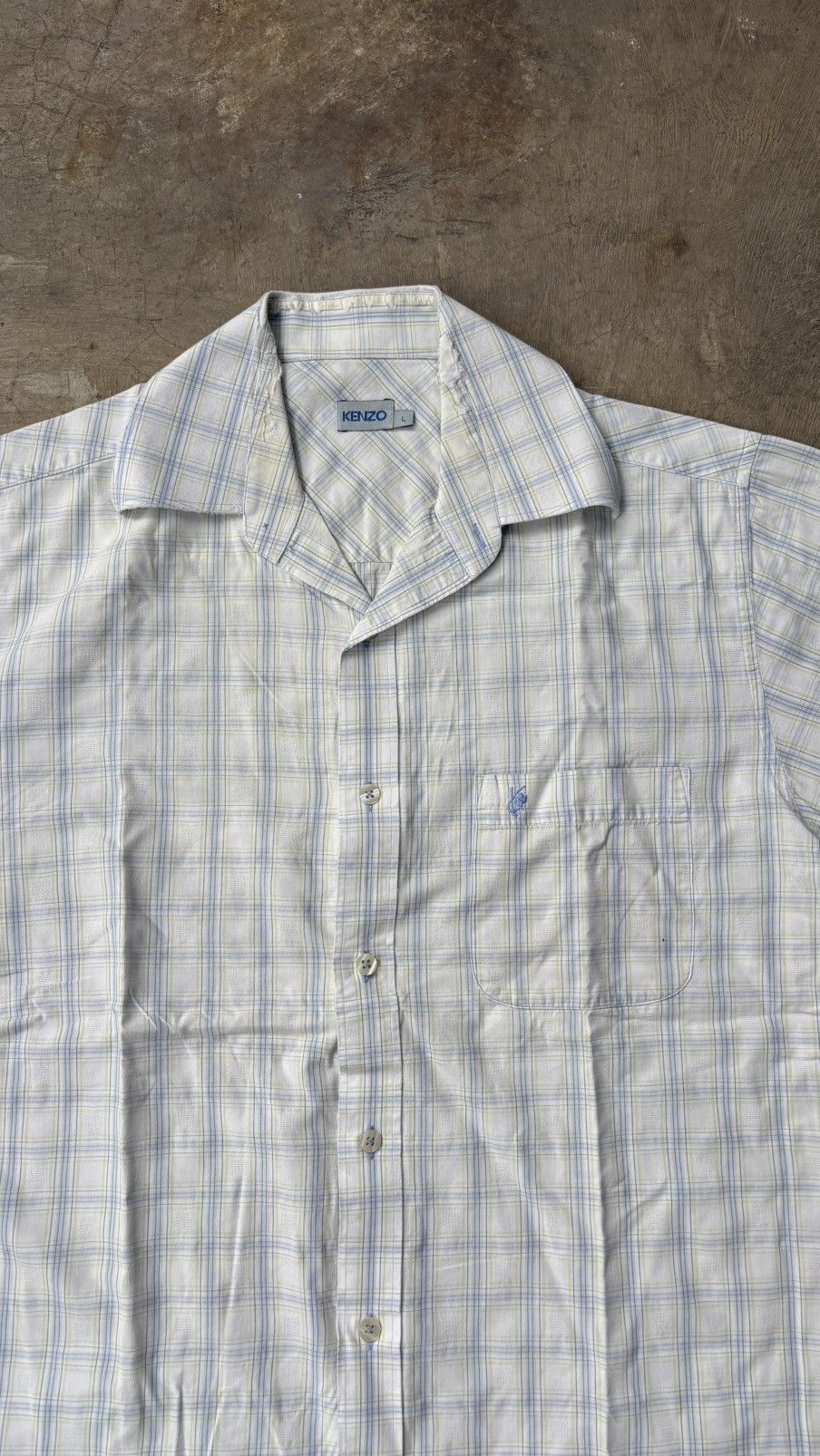 Kenzo Vintage Kenzo Open Collar Shirt🌹 Size US L / EU 52-54 / 3 - 2 Thumbnail
