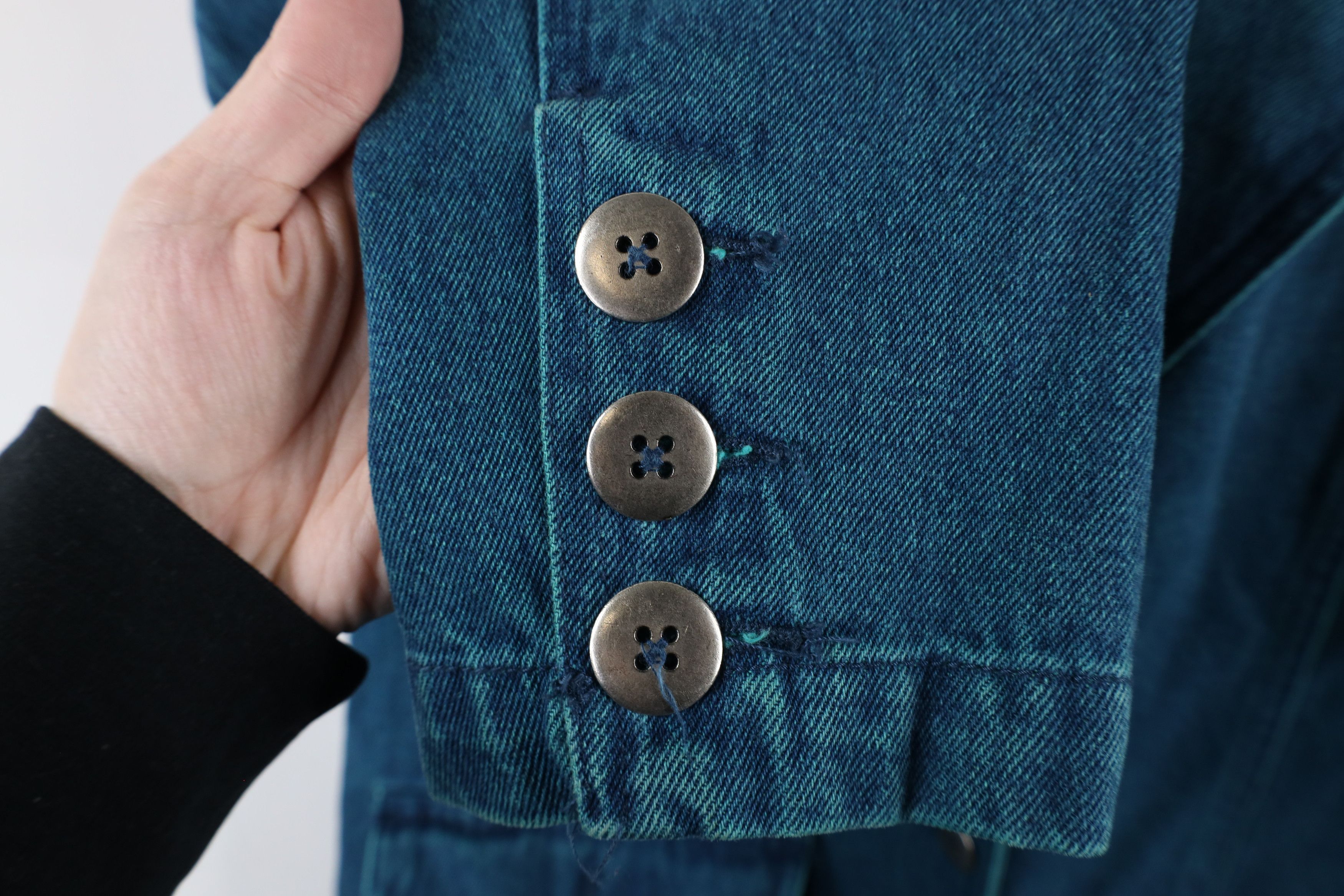 Vintage Vintage 90s Streetwear Stonewash Denim Jean Blazer Jacket Size M / US 6-8 / IT 42-44 - 9 Thumbnail
