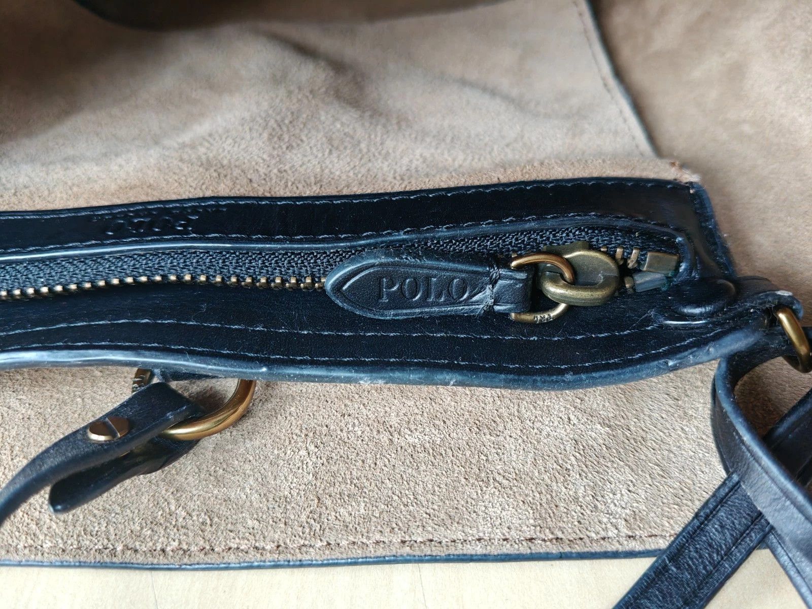 Polo Ralph Lauren Polo Ralph Lauren Bellport Leather Large Bucket Bag FTP 0009 Size ONE SIZE - 9 Thumbnail