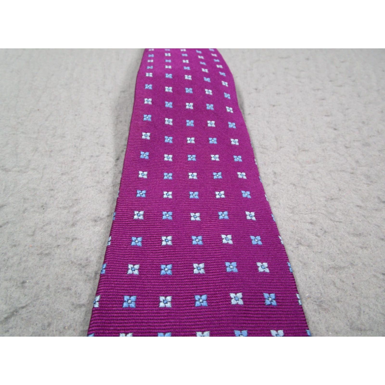 Brooks Brothers Brooks Brothers Makers Tie Mens Purple Silk Neck Tie Geometric Abstract Preppy Retro Made in USA 57"-60" Classic 100% Silk Size ONE SIZE - 2 Thumbnail