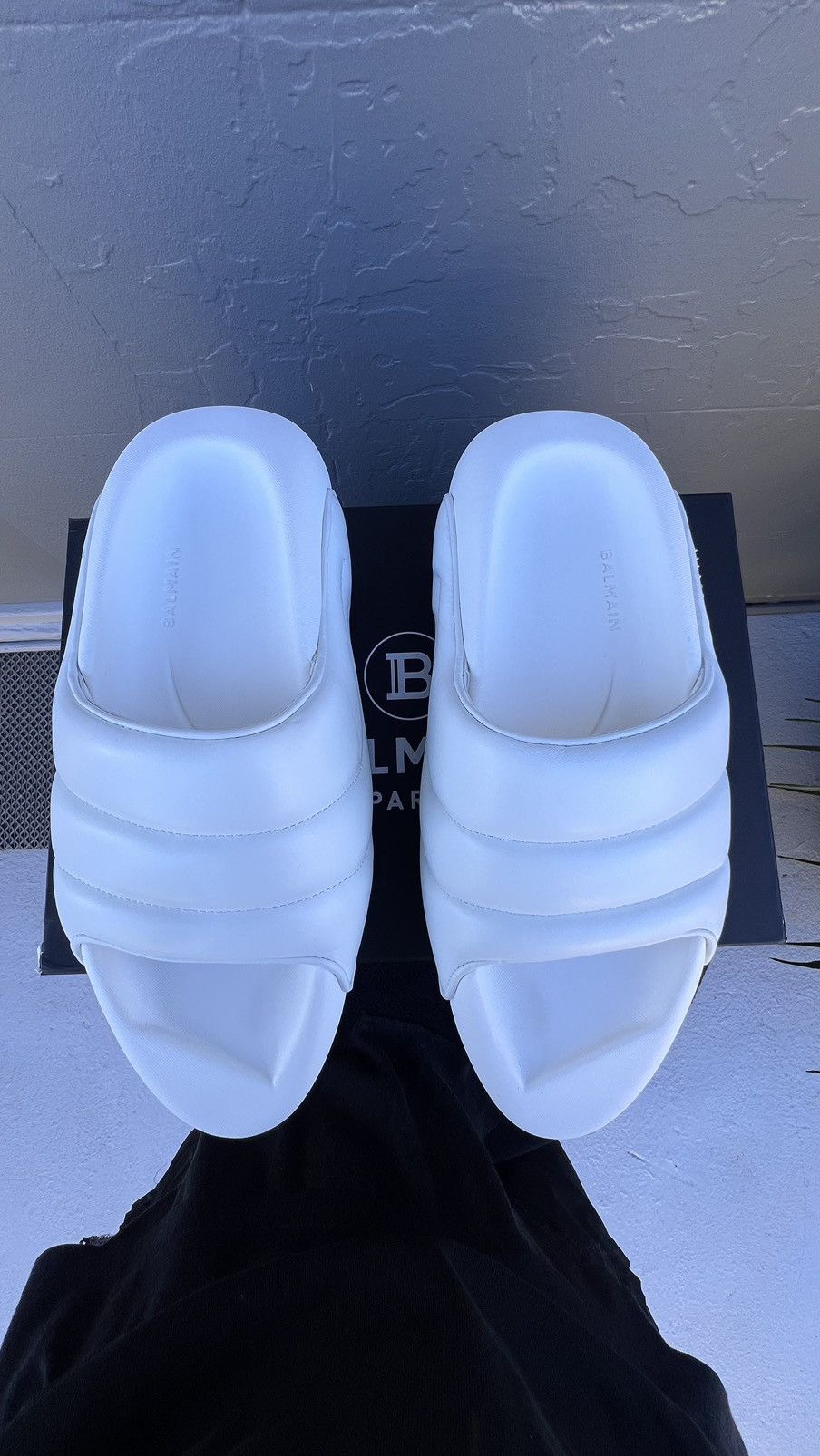 Balmain Balmain White B-IT Mules Sandals Slip Ons 42 Size US 9 / EU 42 - 5 Thumbnail