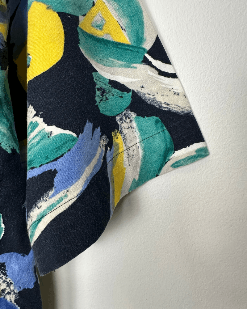 Vintage Vintage Crazy Abstract Pattern Protocol Button Up T-Shirt L Size US L / EU 52-54 / 3 - 6 Thumbnail