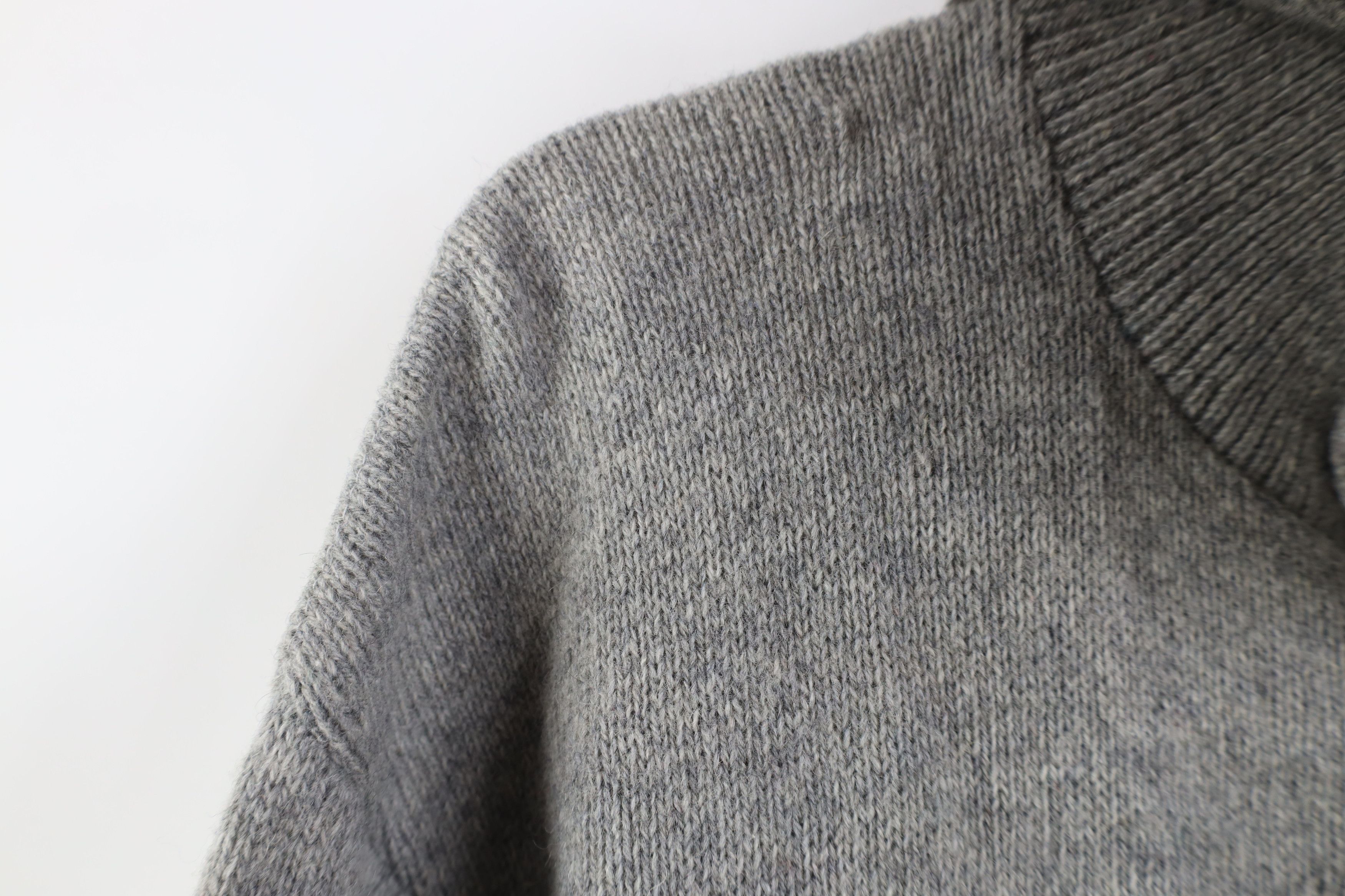 Vintage Vintage 70s Streetwear Collared Pocket Sweater Gray USA Size US L / EU 52-54 / 3 - 8 Thumbnail